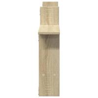 Wandschappen 2 st 50x12x50 cm bewerkt hout sonoma eikenkleurig - thumbnail