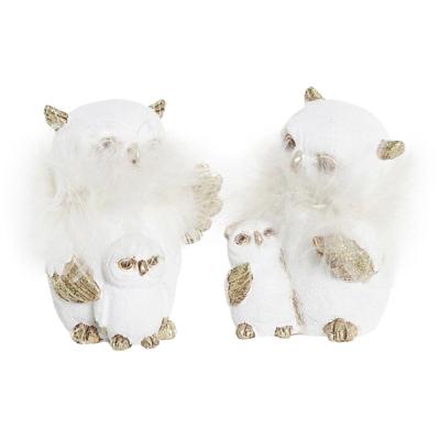Kerstversiering DKD Home Decor Uil Hars (7,5 x 7 x 10 cm) (2 Stuks) Kerstversiering DKD Home Decor Uil Hars (7,5 x 7 x 10 cm) (2 Stuks)