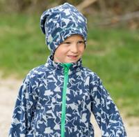Playshoes fleece beanie camouflage donkergrijs Maat - thumbnail