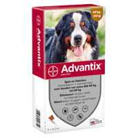 Advantix 600/3000 voor honden van 40 tot 60 kg 2 x 6 pipetten - thumbnail