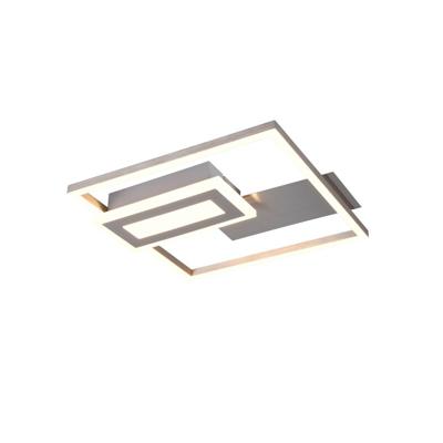Trio Vierkante plafondlampSpiro nikkel 30cm - R67862107