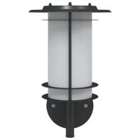 VidaXL Buitenwandlamp roestvrij staal zwart - thumbnail