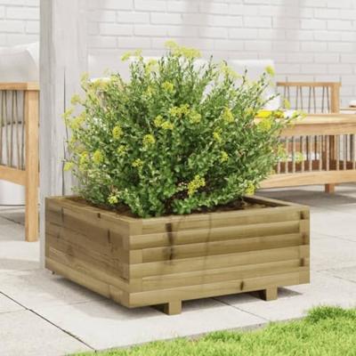 VidaXL Plantenbak 60x60x26,5 cm geïmpregneerd grenenhout