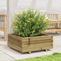 Plantenbak 60x60x26,5 cm gempregneerd grenenhout - thumbnail