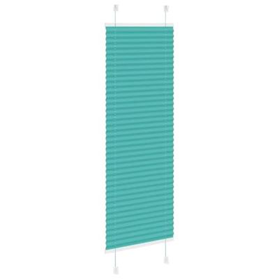 VidaXL Plissé rolgordijn 40x150 cm stofbreedte 39,4 cm petrol groen