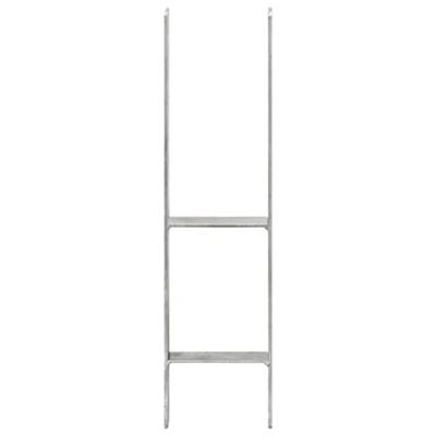 Grondankers 6 st 14x6x60 cm gegalvaniseerd staal zilverkleurig
