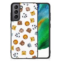 Back Case voor Samsung Galaxy S21FE Dieren Emojis - thumbnail