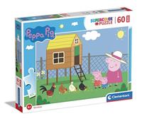 Clementoni maxi puzzel - peppa pig, 60st. - thumbnail