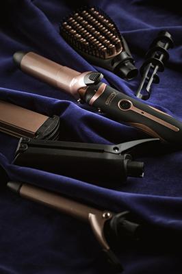 Camry Premium CR 2024 haarstyler Haarstijlset Warm Zwart, Roségoud 1200 W