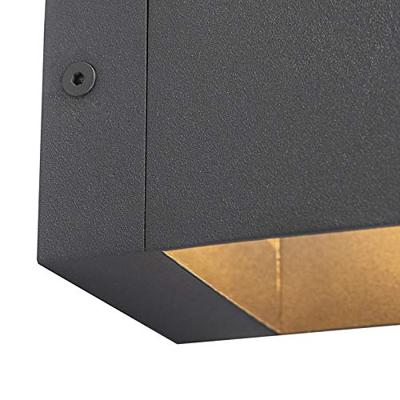 QAZQA Moderne wandlamp donkergrijs - Transfer