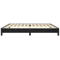 Bedframe zonder matras 200x200 cm fluweel zwart - thumbnail