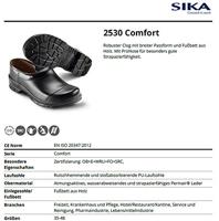 SIKA 2530 Klomp Dichte Hak PU met KN Zwart - Maat 44 - 16.089.002.44 - thumbnail