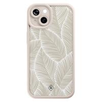 iPhone 15 beige case - Palmy leaves beige - thumbnail