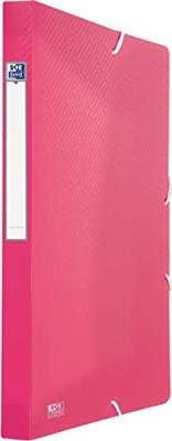 Oxford Urban elastobox uit PP, formaat 24 x 32 cm, rug van 2,5 cm, geassorteerde transparante kleuren