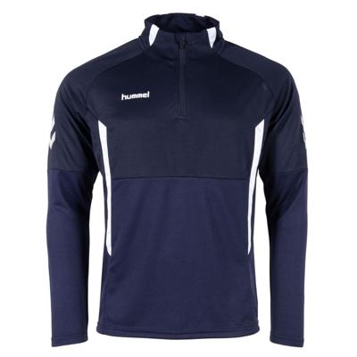 hummel Authentic 1/4-Zip Trainingstrui Donkerblauw Wit