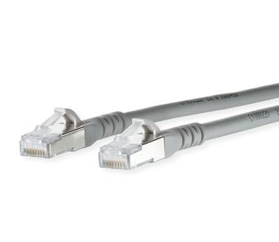 Metz Connect 130845B033-E RJ45 Netwerkkabel, patchkabel CAT 6A S/FTP 20.00 m Grijs Snagless 1 stuk(s)