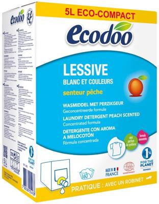 Ecodoo Wasmiddel perzik bag in box bio 5 Liter