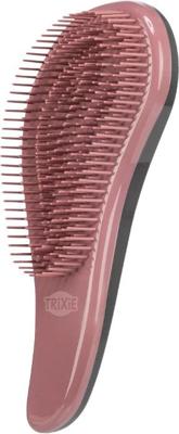 TRIXIE SLICKERBORSTEL KUNSTSTOF ROZE / ZWART 19 CM