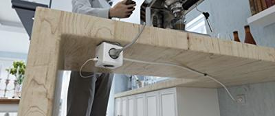 Allocacoc 1407/DEEUPC Stekkerdoos | PowerCube Extended | 2x USB-A poorten | 4 Sockets | Wit/Grijs| 3 meter - thumbnail