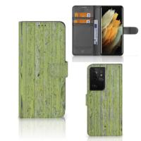 Samsung Galaxy S21 Ultra | Book Style Case | Green Wood - thumbnail
