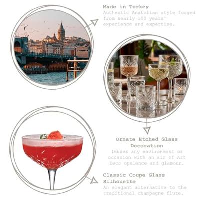 Timeless Champagnecoupe 25.5 cl 4 Stuks Transparant