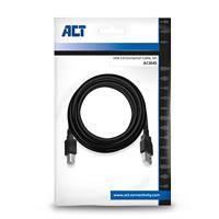 ACT AC3045 USB 2.0 Aansluitkabel USB-A Male/USB-B Male - 5 meter - thumbnail