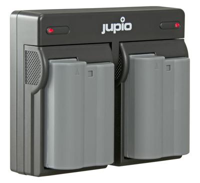 Jupio Kit: 2 x camera-accu EN-EL15B 1700mAh + USB Dual lader Jupio Kit: 2 x camera-accu EN-EL15B 1700mAh + USB Dual lader