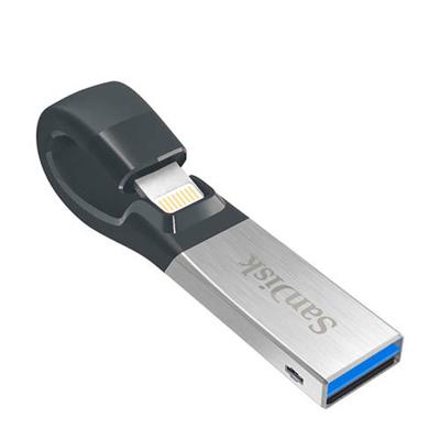 Sandisk iXpand USB flash drive 64 GB USB Type-A / Lightning 3.2 Gen 1 (3.1 Gen 1) Zwart, Zilver Sandisk iXpand USB flash drive 64 GB USB Type-A / Lightning 3.2 Gen 1 (3.1 Gen 1) Zwart, Zilver