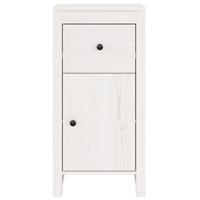 Dressoir 40x35x80 cm massief grenenhout wit - thumbnail