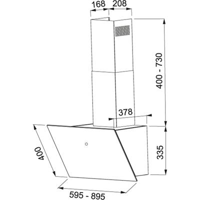 Conventionele Afzuigkap Mepamsa CUADRO 60 Zwart 60 cm Conventionele Afzuigkap Mepamsa CUADRO 60 Zwart 60 cm