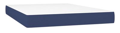Boxspring met matras stof blauw 80x200 cm - thumbnail