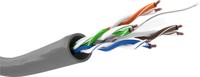 Goobay 68466 Netwerkkabel CAT 6 U/UTP 4 x 2 x 0.25 mm² Grijs 100 m - thumbnail