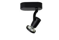 Lucide JASTER-LED - Plafondspot - LED - GU10 - 1x5W 2700K - Zwart - thumbnail