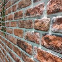 10 st Wandpanelen 3D donkerbruine baksteen EPS - thumbnail