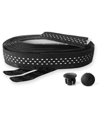 Bike Ribbon Drops Stuurlint Geperforeerd - Wit / Zwart Bike Ribbon Drops Stuurlint Geperforeerd - Wit / Zwart
