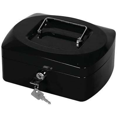 Q-CONNECT geldkoffer, 205 x 160 x 85 mm, zwart