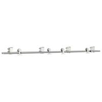 Schuifdeur onderdelenset 200 cm roestvrij staal zilverkleurig - thumbnail