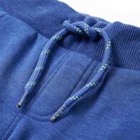 Kinderjoggingbroek 128 gemleerd blauw - thumbnail