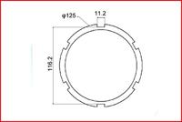KS Tools 460.1065 3/4-sleufmoersleutel met 6 pennen met geleidebuis voor Mercedes, binnentap Ø 64 mm - thumbnail