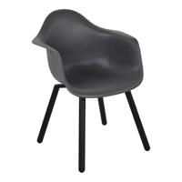 Montreux kunststof tuinstoel grijs - thumbnail