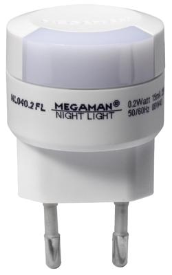 Megaman MM001 MM001 LED-nachtlamp Rechthoekig LED Warmwit Wit