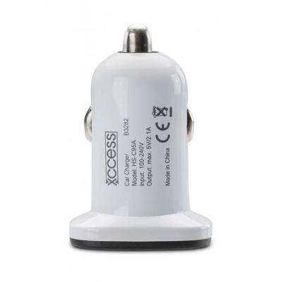 Xccess Car Charger Dual USB 2.1A White