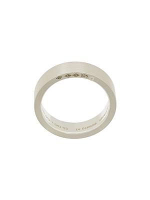 Le Gramme 7 grams slick brushed ring - Metallic