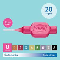 TePe Interdentale Rager Original Roze 0,4 mm - thumbnail