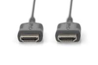Digitus DB-330120-020-S HDMI-kabel HDMI Aansluitkabel HDMI-A-stekker 2 m Zwart, Goud 4K UHD, Afgeschermd (dubbel), Flexibel, Afgeschermd, Zeer flexibel, Met - thumbnail