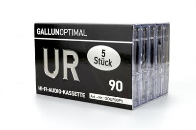 GALLUNOPTIMAL UR-90 Cassettebandje 90 min. Set van 5 stuks