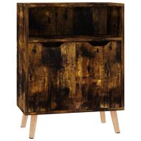 Dressoir 60x30x72 cm bewerkt hout gerookt eikenkleurig - thumbnail