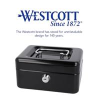 Westcott AC-E51000-ZW Geldkist 152x120x79mm Zwart, Kunststof Inzet Met 6 Vakken - thumbnail