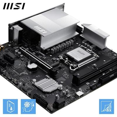 MSI 7E64-001R Moederbord Socket Intel LGA 1851 Vormfactor Micro-ATX Moederbord chipset Intel® H810
