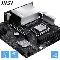 MSI 7E64-001R Moederbord Socket Intel LGA 1851 Vormfactor Micro-ATX Moederbord chipset Intel® H810 - thumbnail